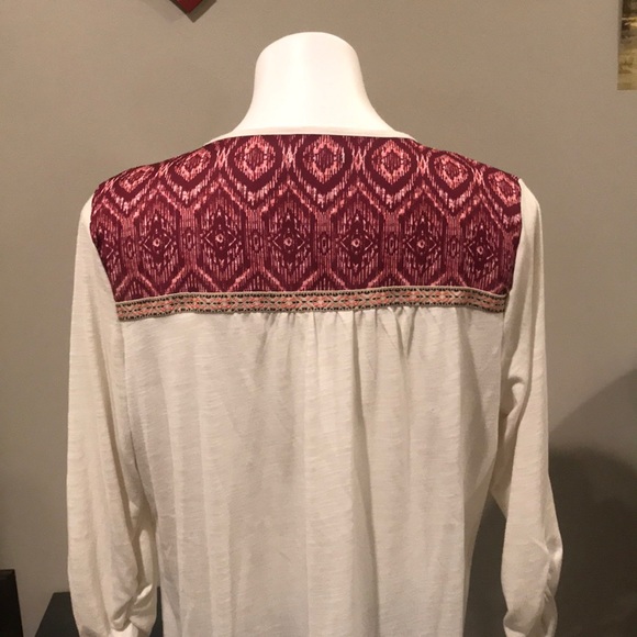 Maurices Cream 3/4 Sleeve Top M/L - Picture 6 of 6